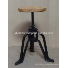 Tabouret industriel vintage